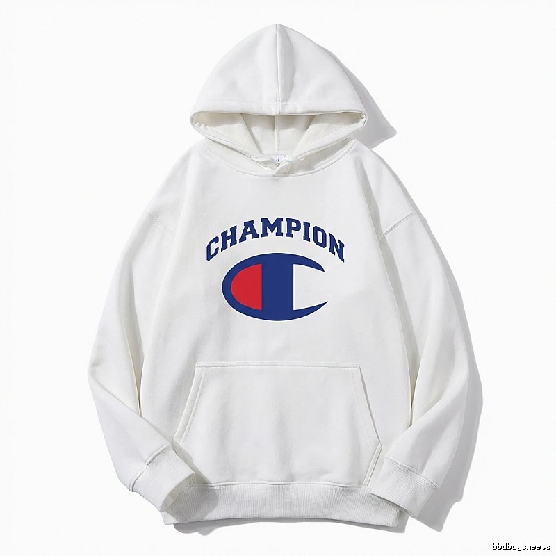 Champion classic white hoodie.