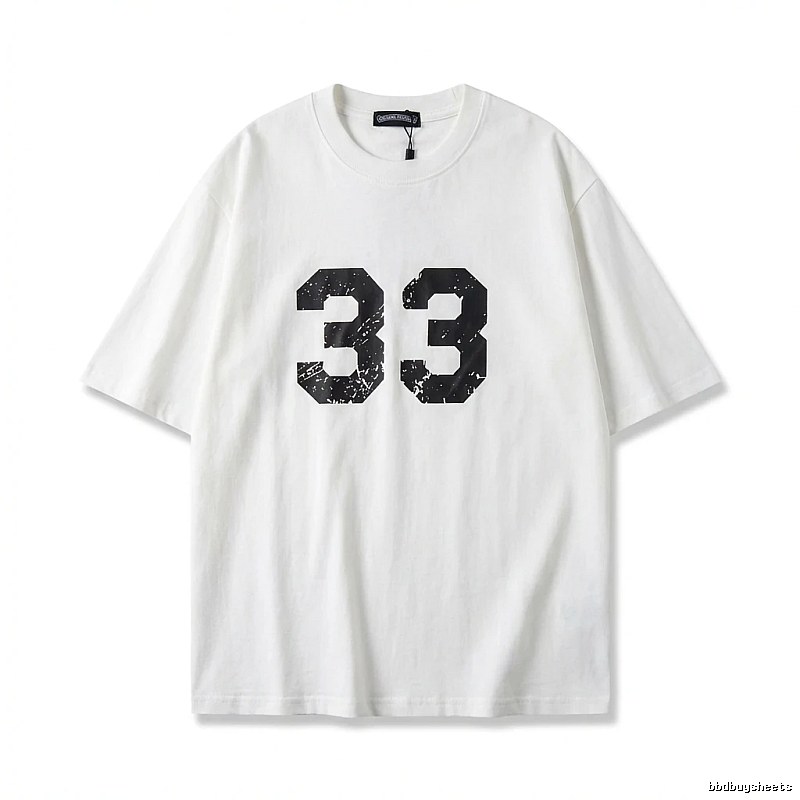 Chrome Hearts American-style digital wind white T-shirt