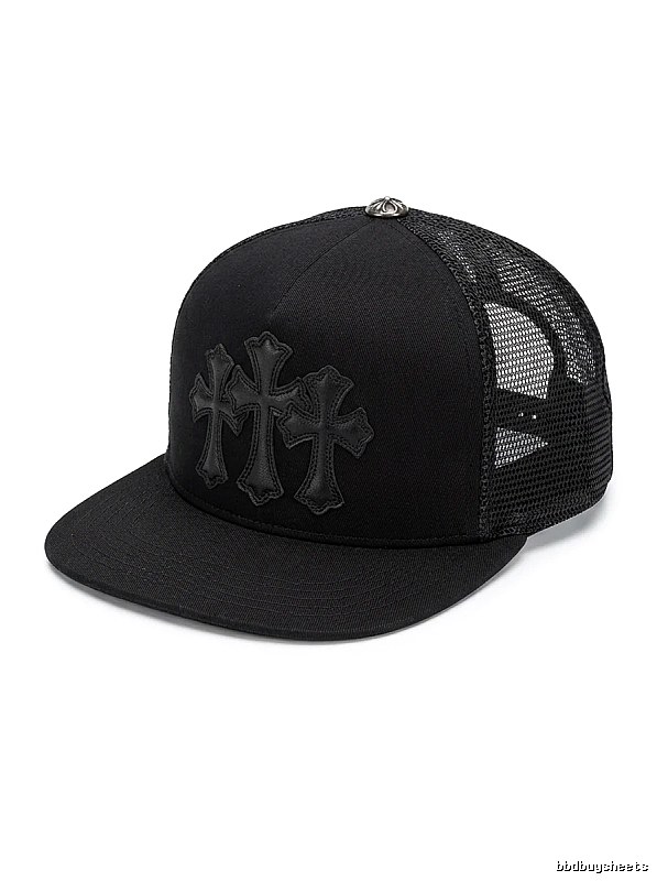 Chrome Hearts Black Trendy Baseball Cap