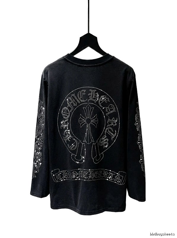 Chrome Hearts Cross Dark Style Black T-shirt
