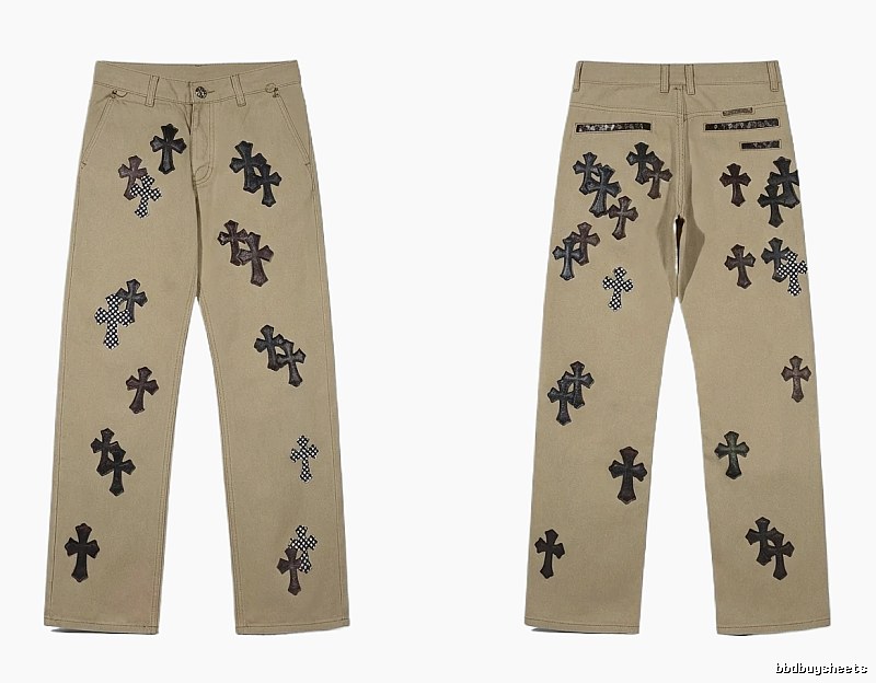 Chrome Hearts Cross Vintage Khaki Pants