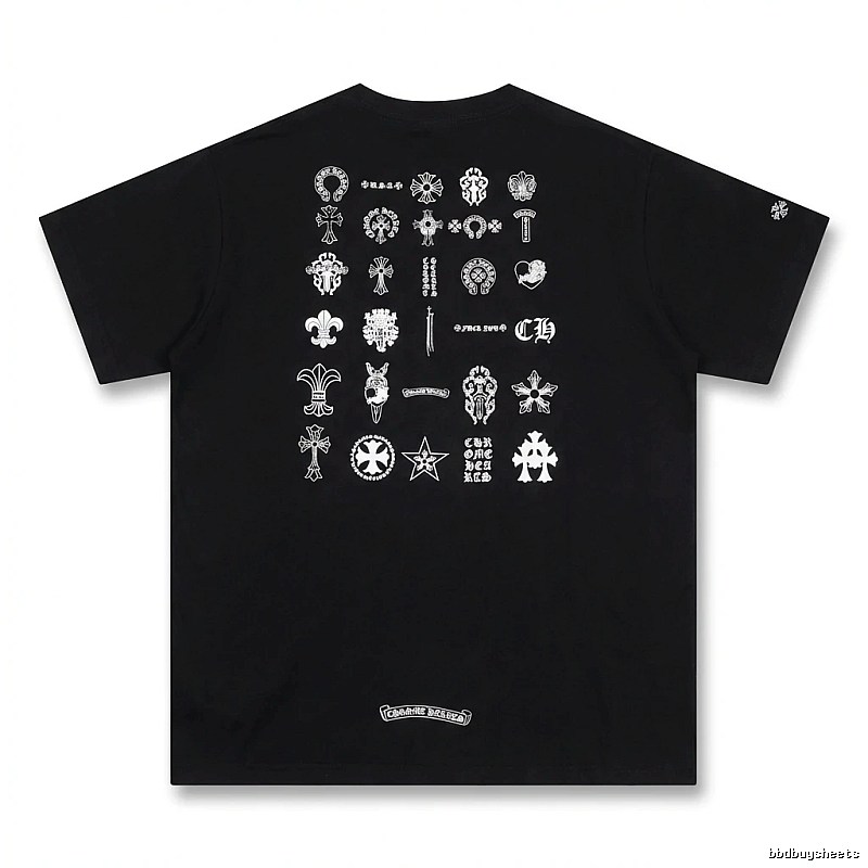 Chrome Hearts dark style black T-shirt
