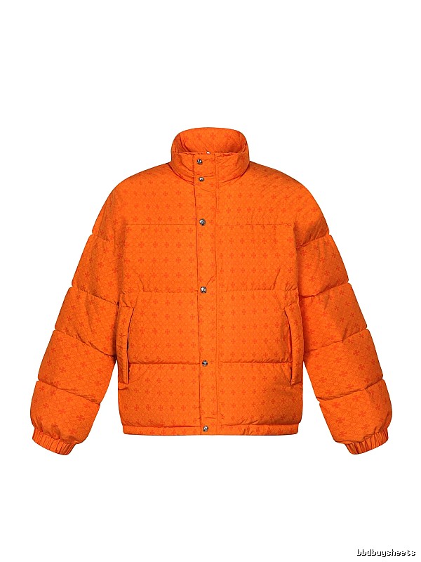 Chrome Hearts orange printed down jacket
