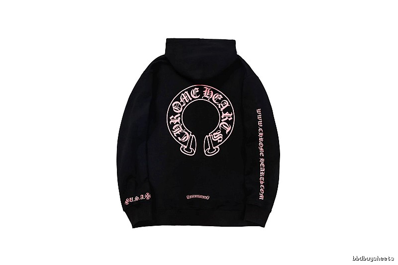 Chrome Hearts Patterned Cross graphic hoodie Black Blue Cross with Polished Detail