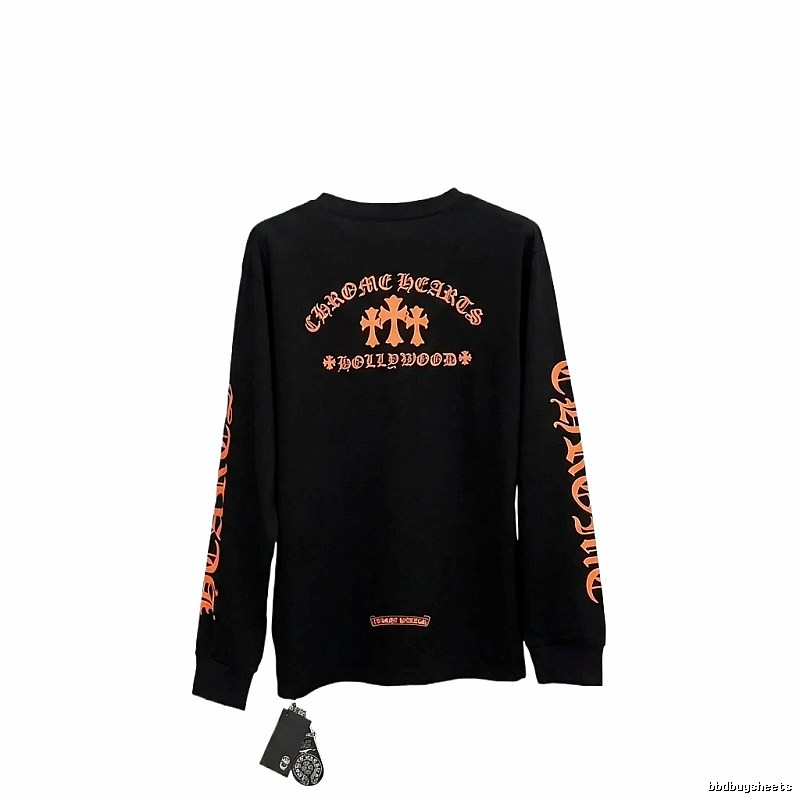 Chrome Hearts Retro Style Black Long-Sleeve