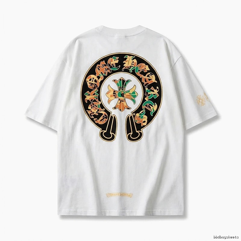 Chrome Hearts Retro Style White T-shirt