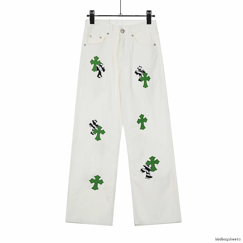 Chrome Hearts Travel Graphic jeans Light Denim Jeans with Modern Look