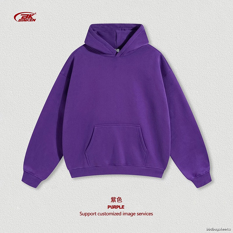 Classic Pullover hoodie Navy Blank Kangaroo with Travel-Friendly Style