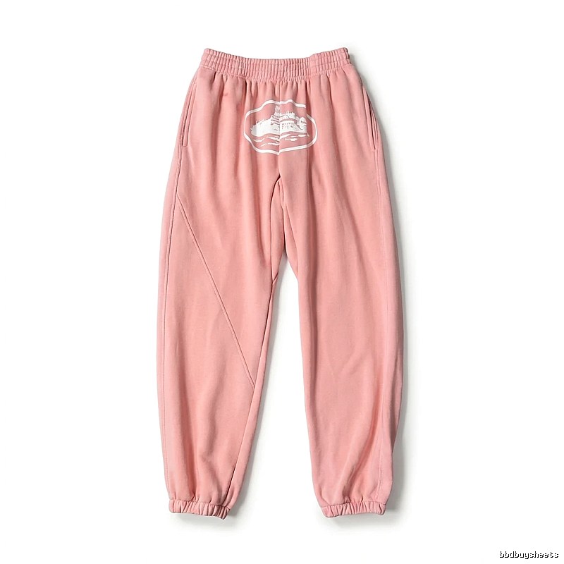 Corteiz Printed Casual Style Pink Pants