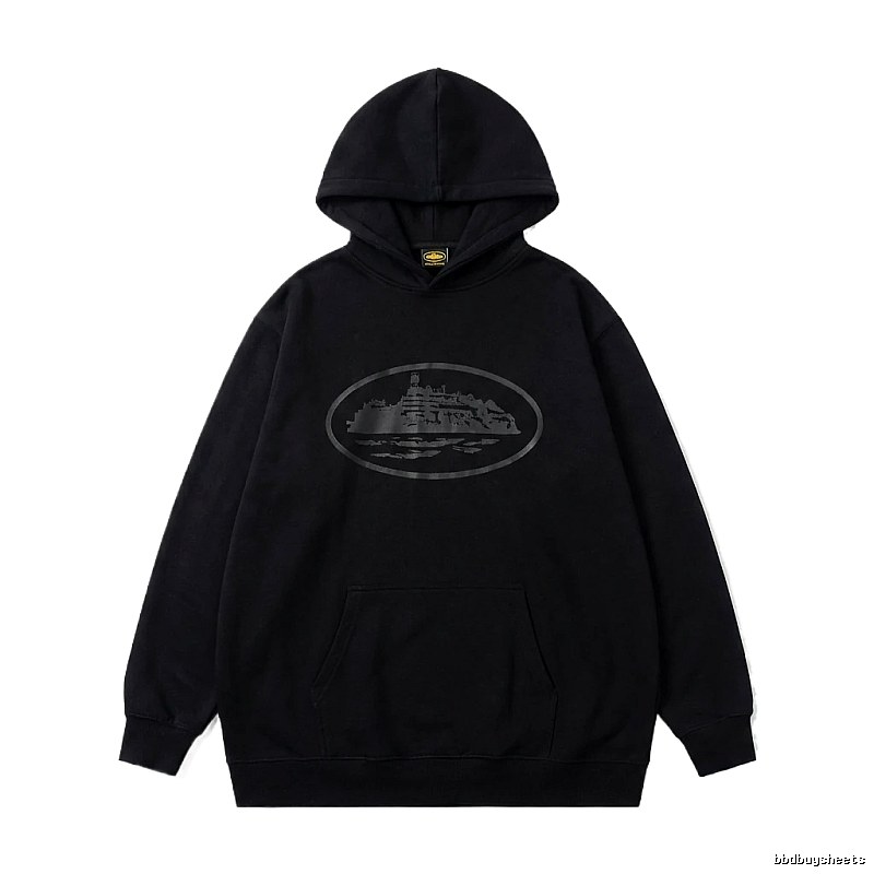 Corteiz printed dark hoodie
