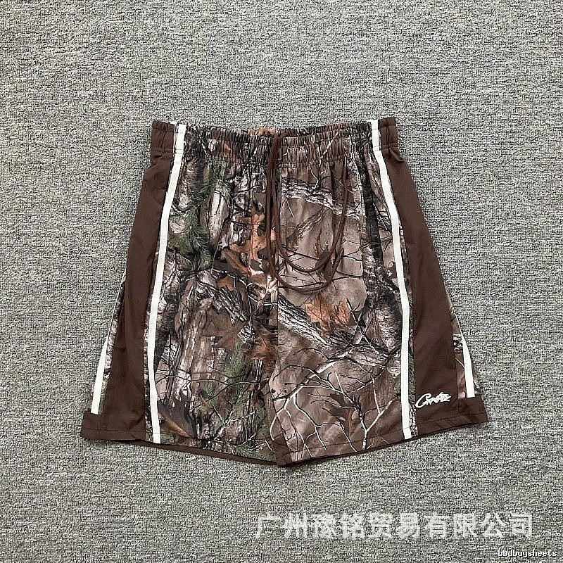 Corteiz Tree Camo Street Style Color-block Shorts