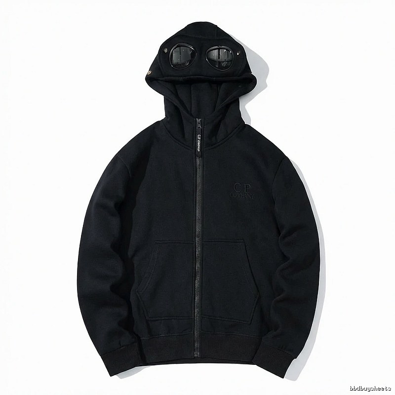 C.P. retro-style black hoodie