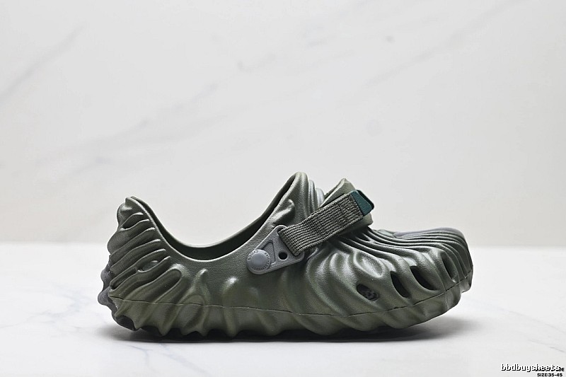 Crocs Pleated Trendy Green Shoes