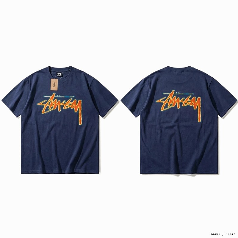 Dark blue T-shirt with Stussy graffiti style