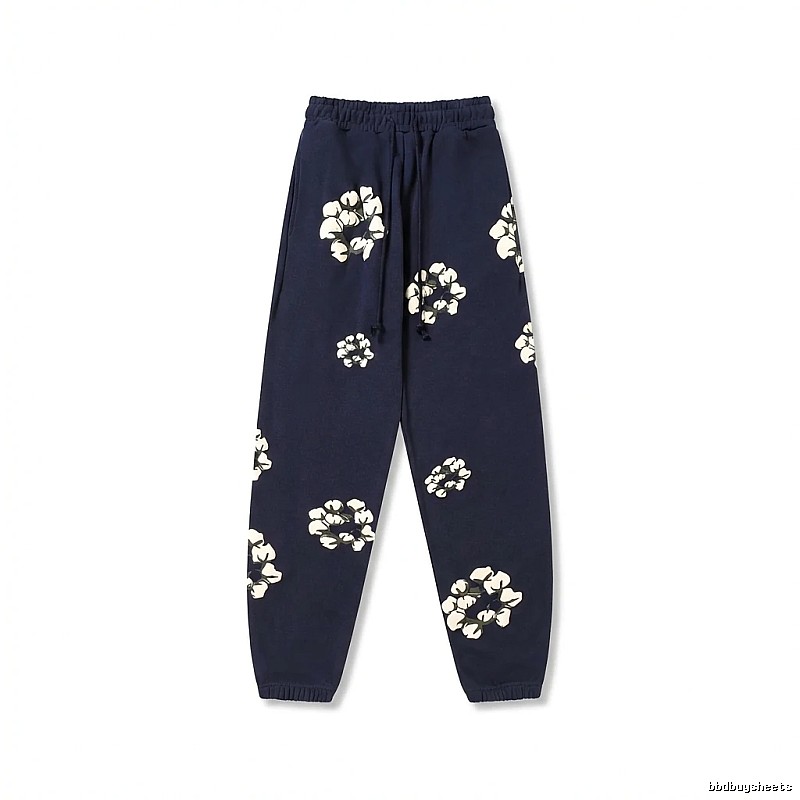 DENIM TEARS Floral Deep Blue Sweatpants