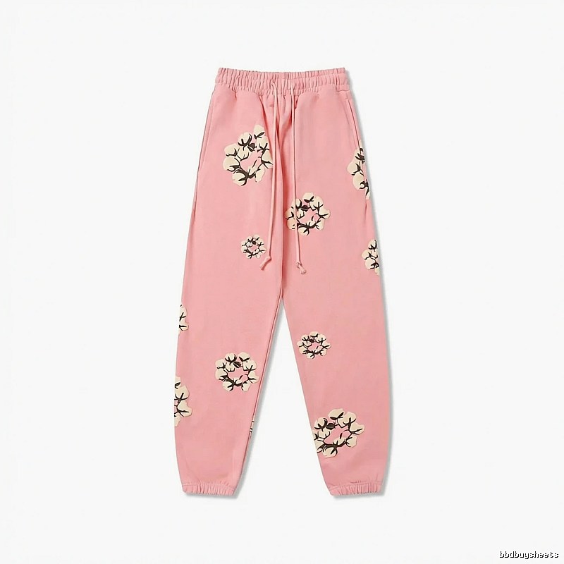 DENIM TEARS Floral Pink Sweatpants