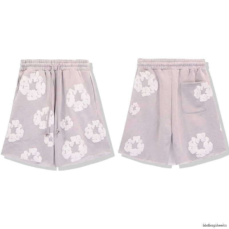 DENIM TEARS Printed Retro Style Shorts