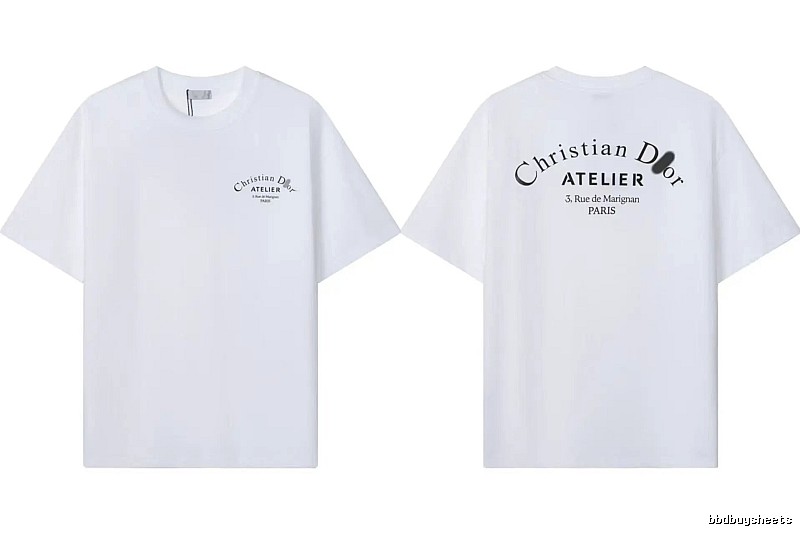 Dior Atelier Minimalist Style White T-Shirt