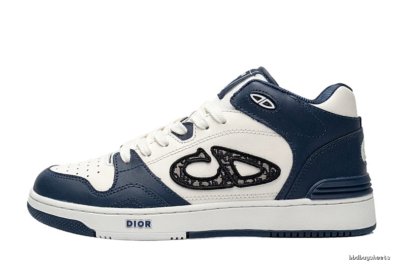 Dior blue and white high-top casual shoes