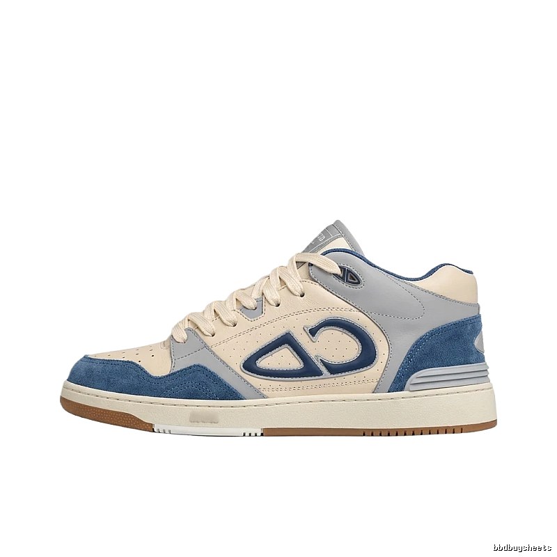 Dior blue, white and grey retro-style canvas shoes