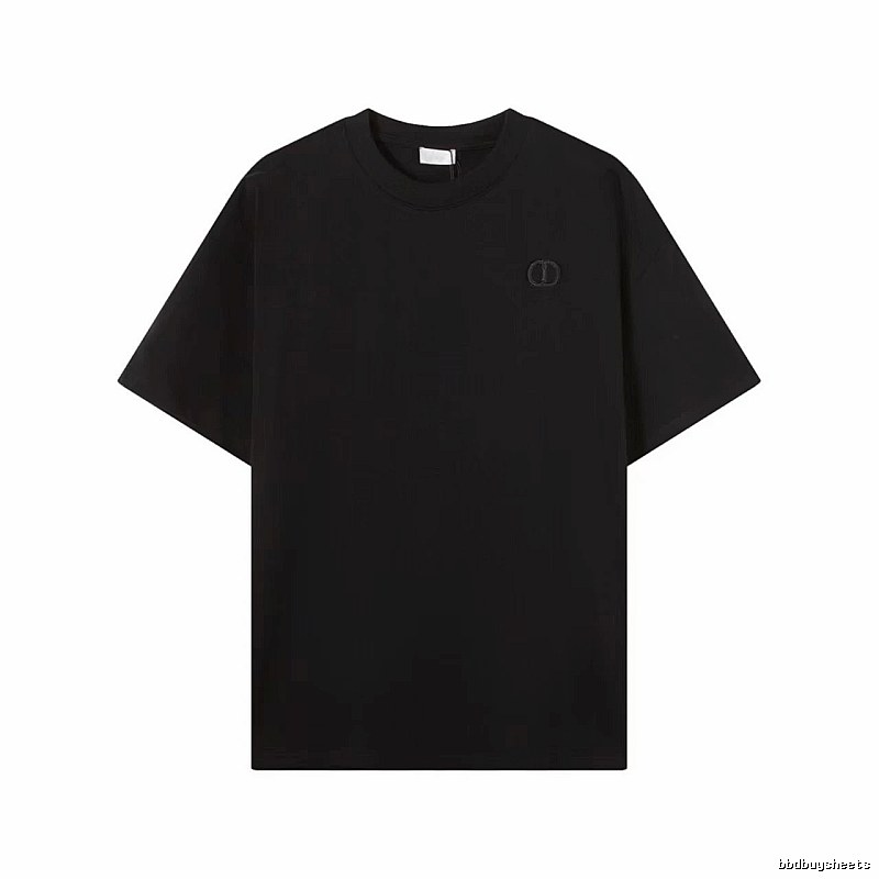 Dior Classic Collection Minimalist Style Black T-Shirt