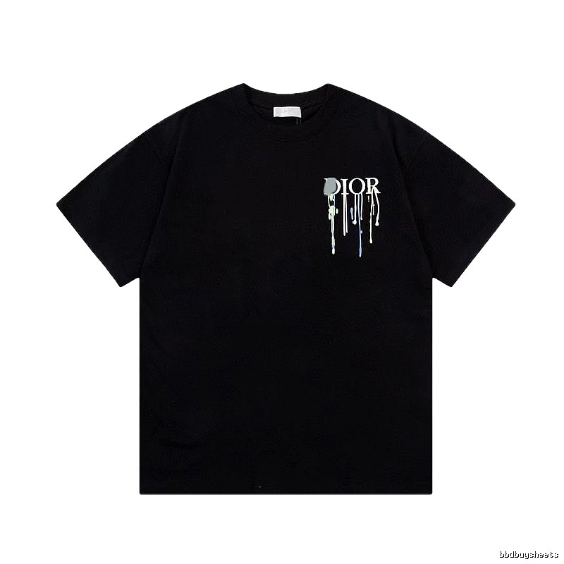 Dior Graffiti Trend Style Black Short-sleeve T-shirt