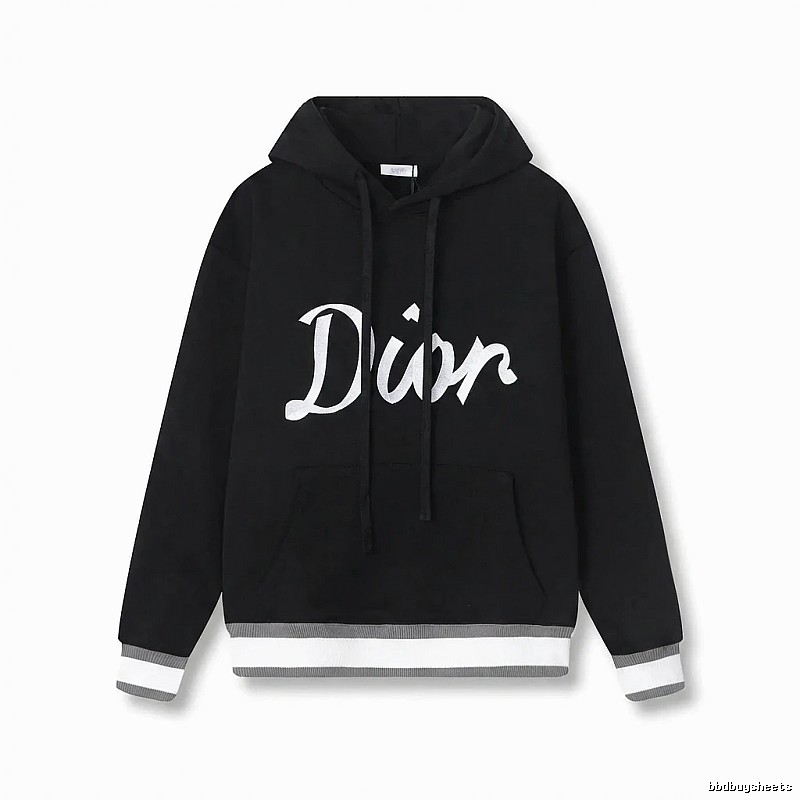 Dior letter-style black sweatshirt