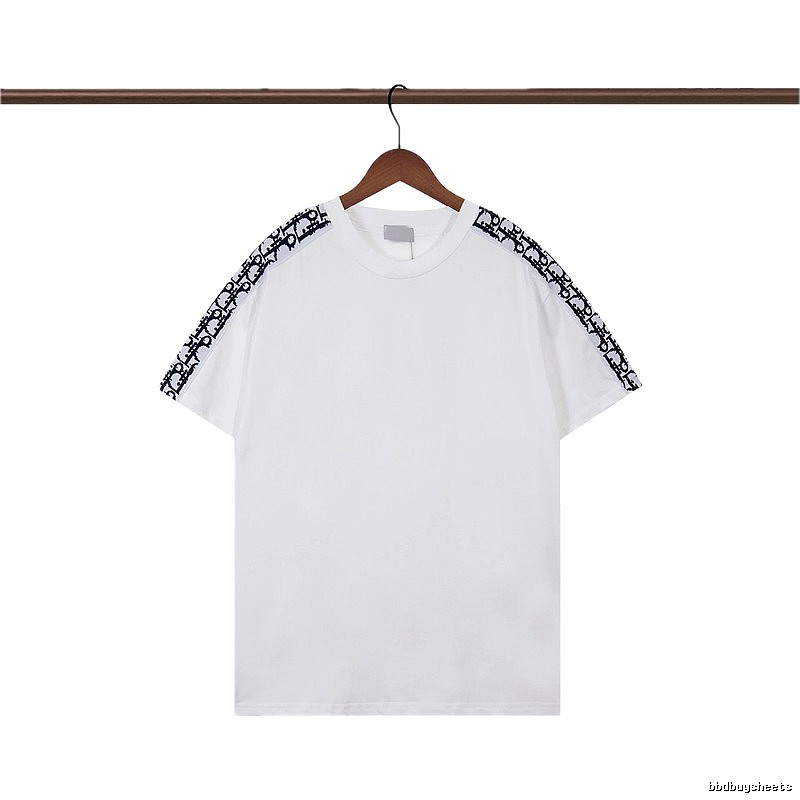 Dior Monogram Logo Tape Casual White T-Shirt