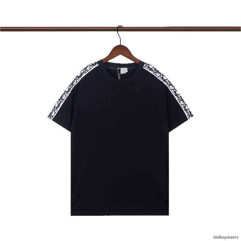 Dior Monogram Webbing Cool Street Style Black T-Shirt