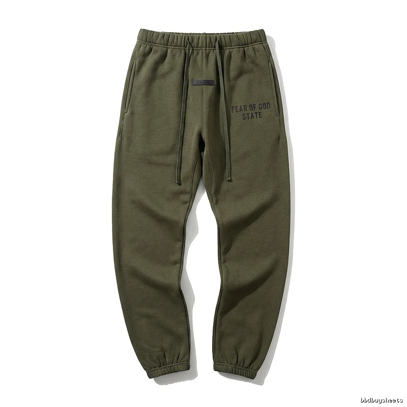 ESSENTIALS casual style olive green sweatpants