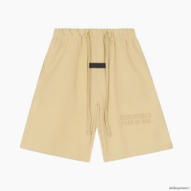 ESSENTIALS minimalist khaki shorts