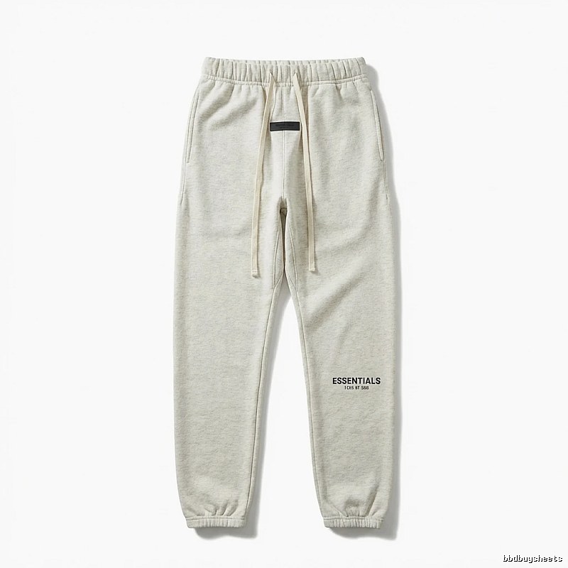 ESSENTIALS minimalist light gray sweatpants