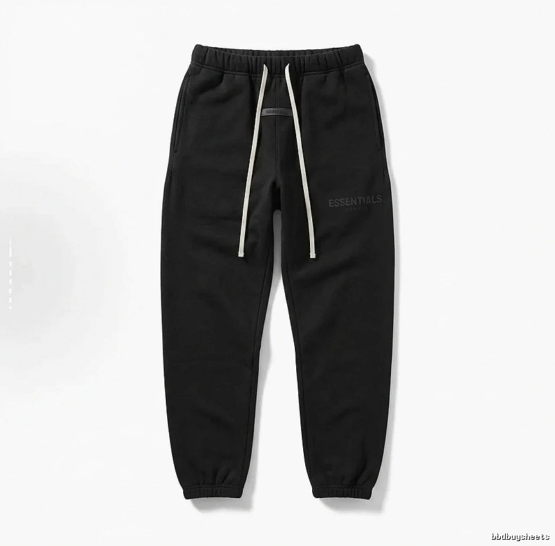 ESSENTIALS minimalist style black sweatpants