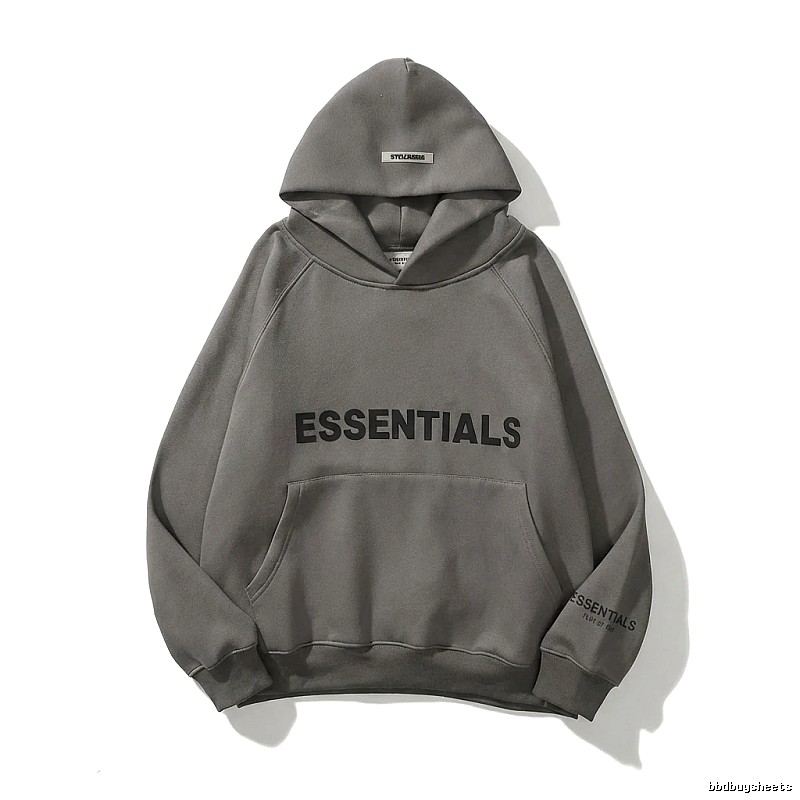 ESSENTIALS minimalist style grey sweatshirt