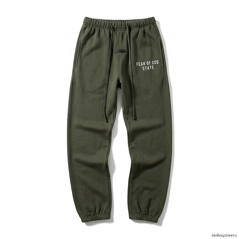 ESSENTIALS Minimalist Style Military Green Sweatpants