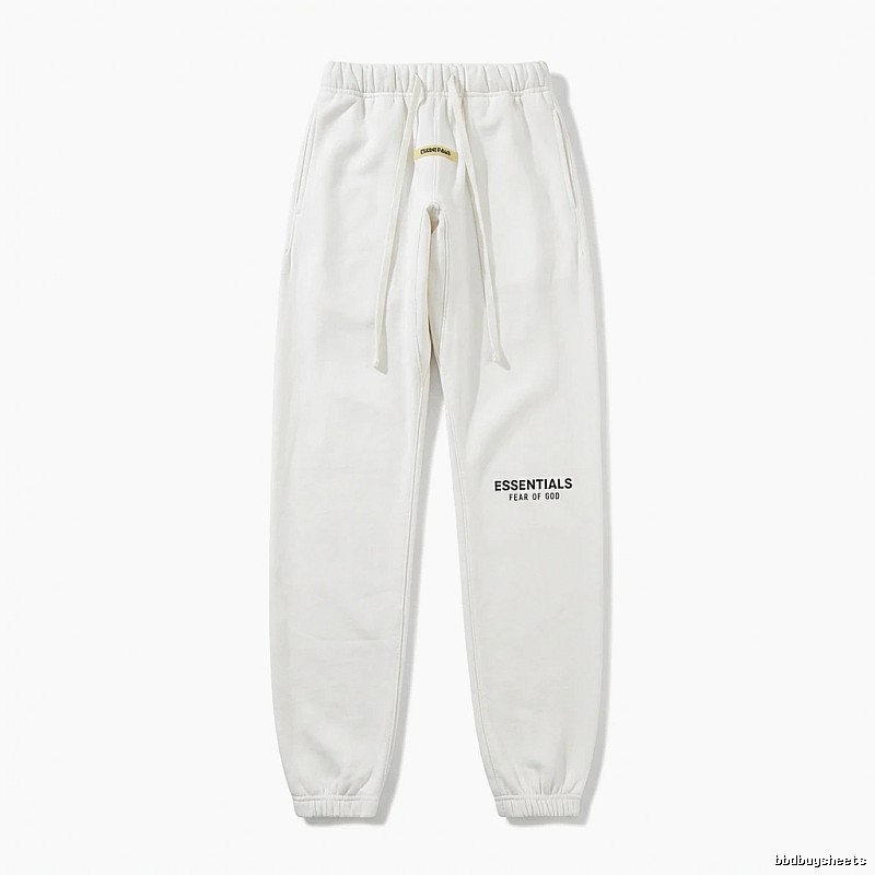 ESSENTIALS minimalist style white sweatpants