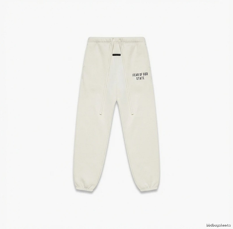 ESSENTIALS minimalist style white sweatpants