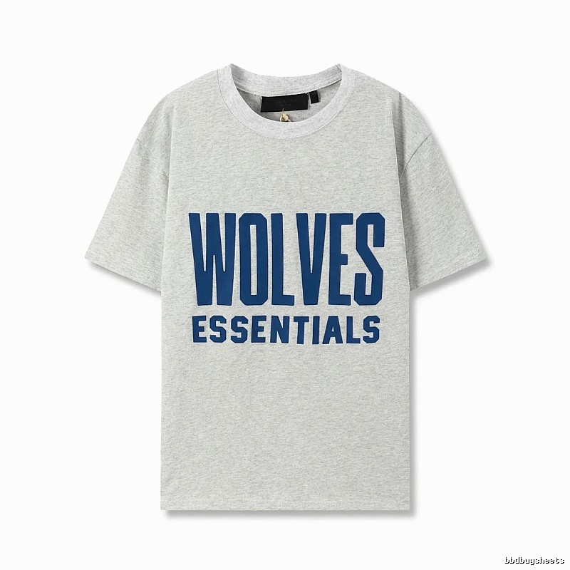 ESSENTIALS Simple Grey Short Sleeve