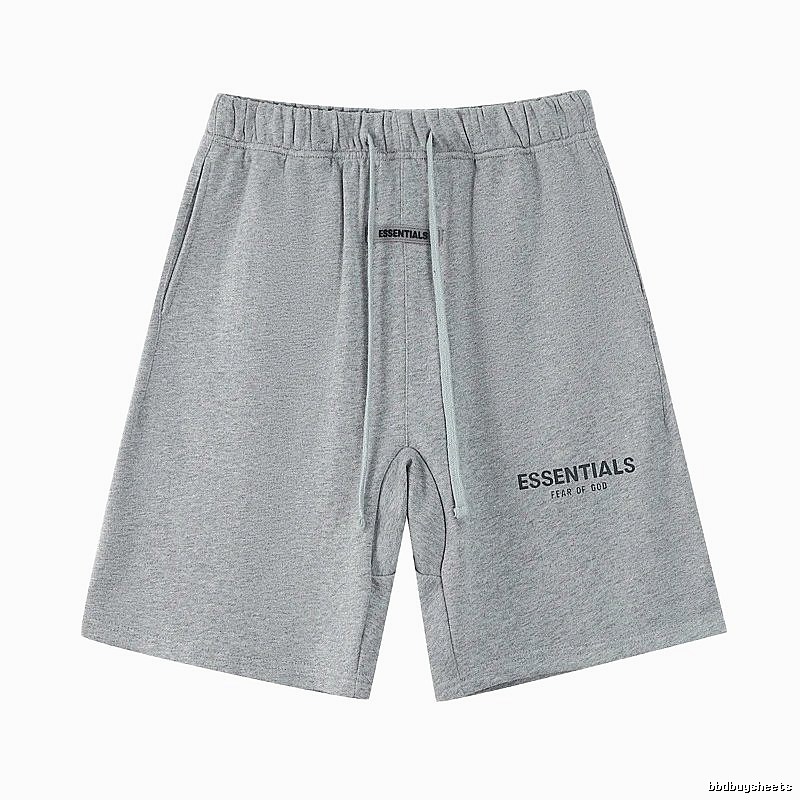 ESSENTIALS Simple Grey Sports Shorts
