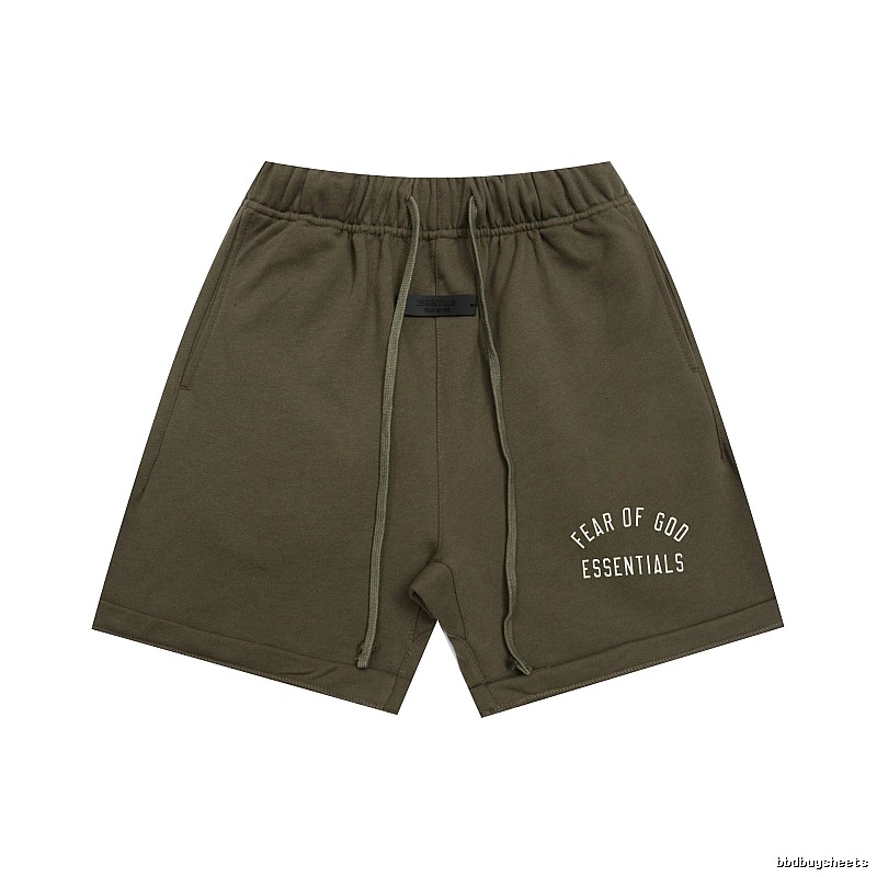 ESSENTIALS trendy brand army green shorts