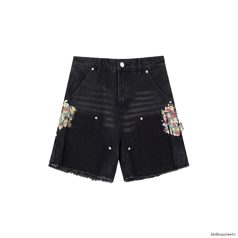 Gallery Dept Graffiti Style Black Shorts
