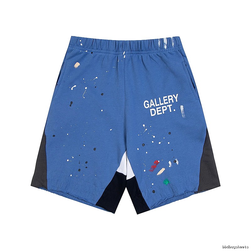 Gallery Dept. graffiti-style blue shorts