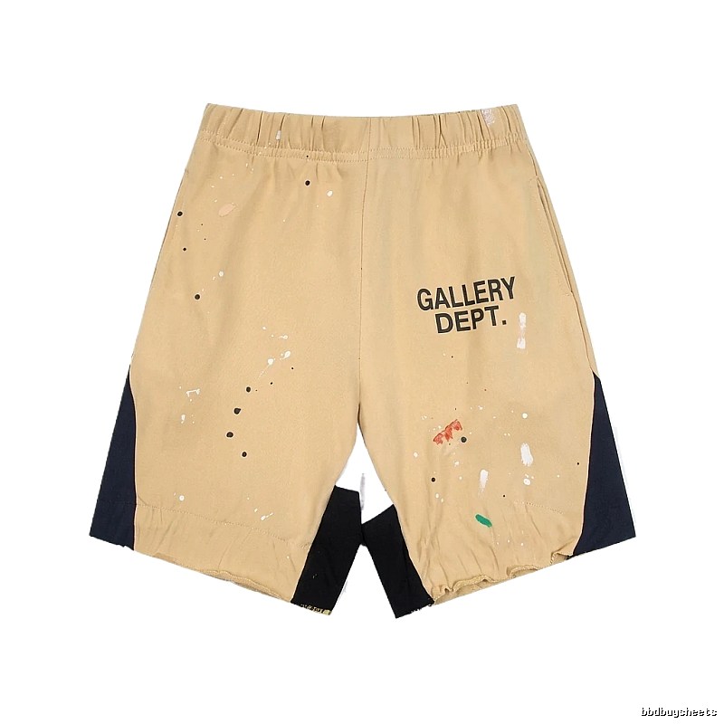 Gallery Dept. Graffiti Style Khaki Shorts