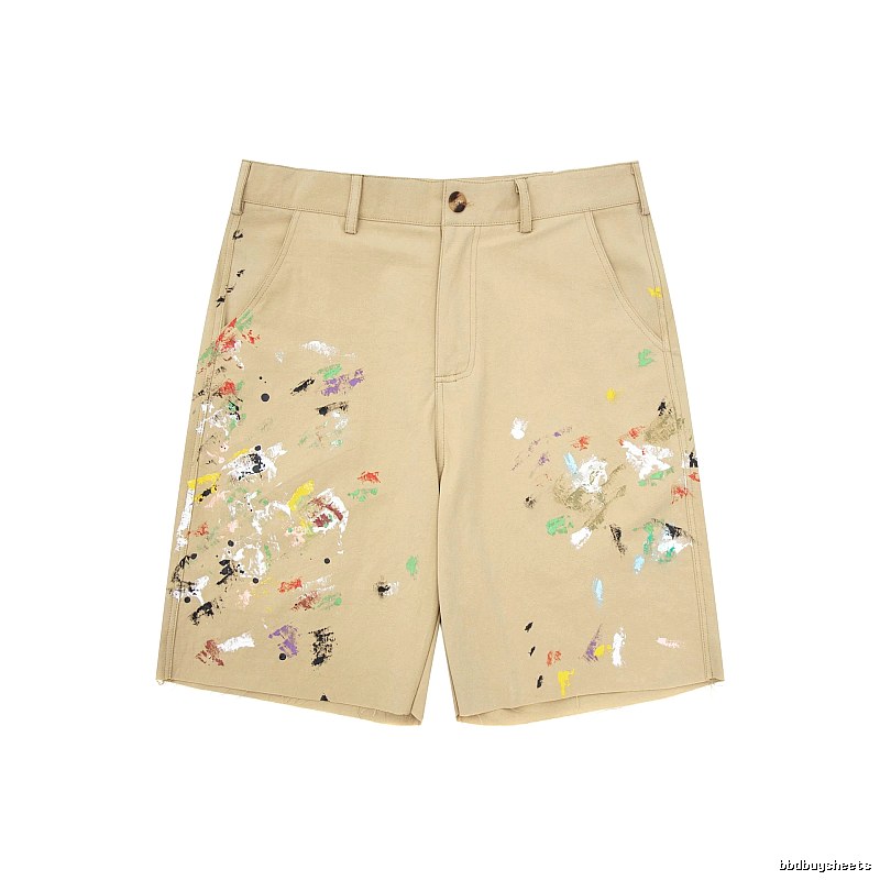 Gallery Dept Graffiti Style Khaki Shorts