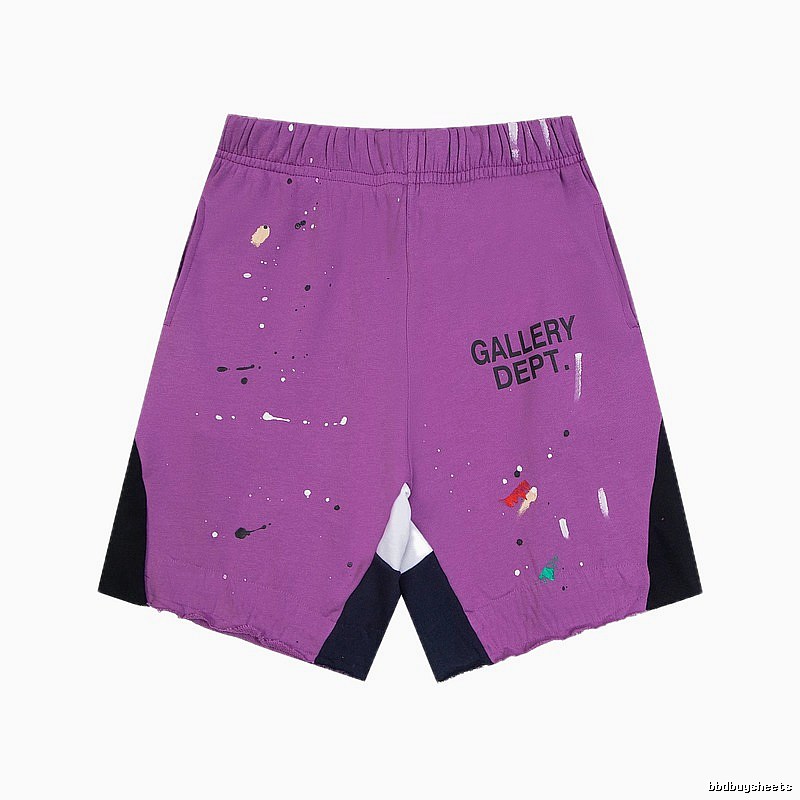 Gallery Dept. graffiti-style purple shorts