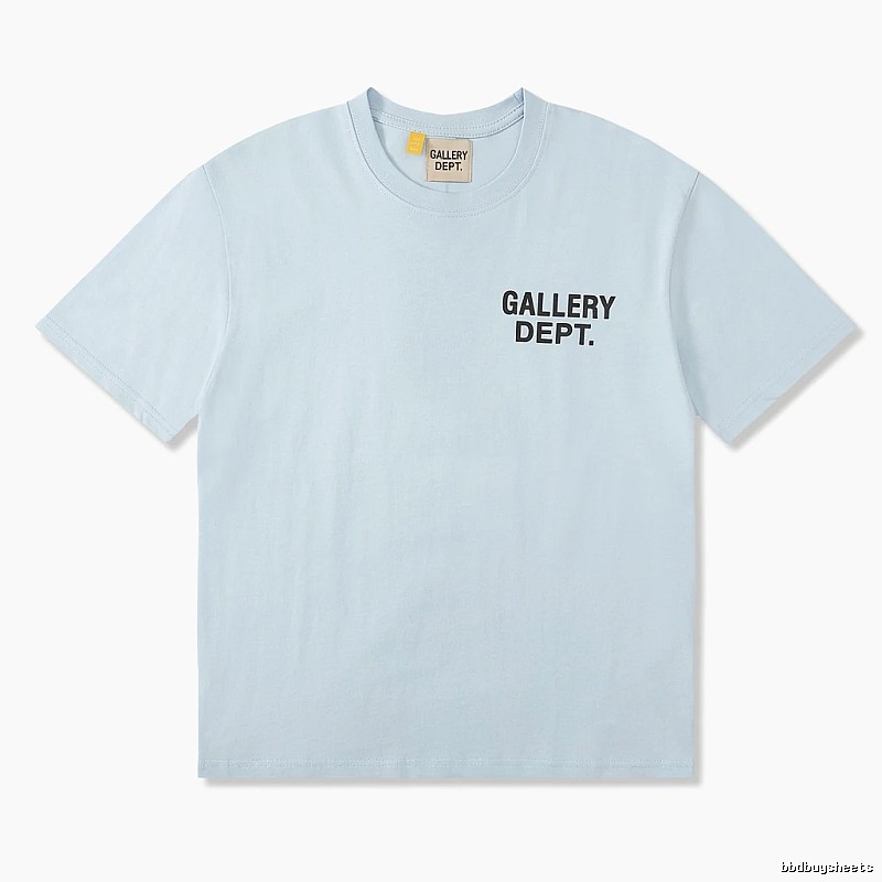 Gallery Dept Simple Style Light Blue T-shirt