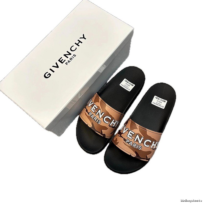 Givenchy Alphabet Collection Trendy Camouflage Slide Slippers