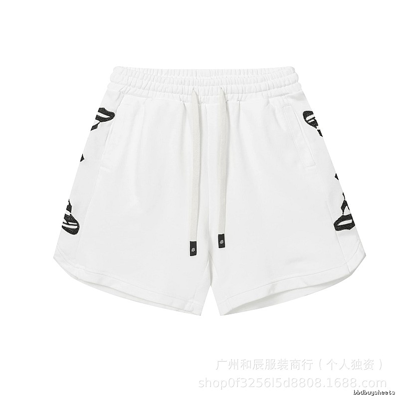 Godspeed Rhinestone Street Style White Shorts