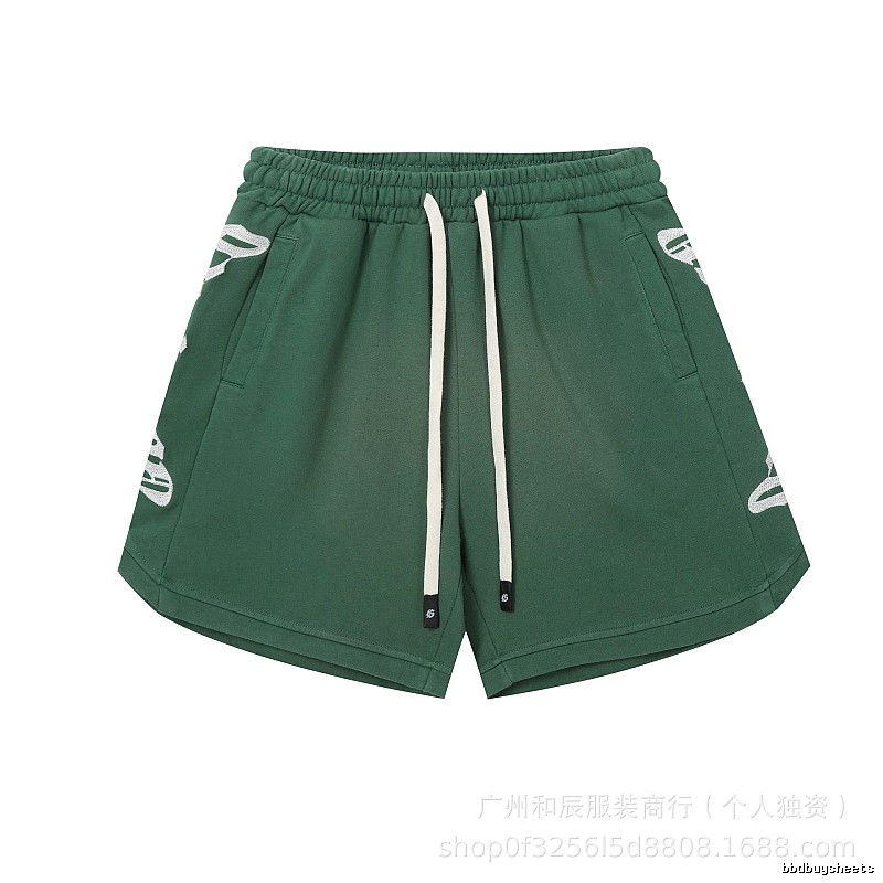 Godspeed Skeleton Print Street Style Green Shorts