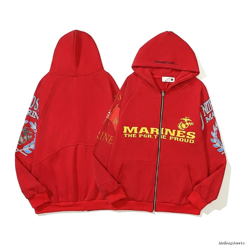 Grailz retro-style red hoodie